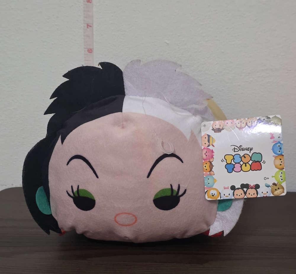 Disney Store Authentic Medium Cruella de Vil "Tsum Tsum" Plush